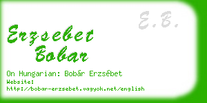 erzsebet bobar business card